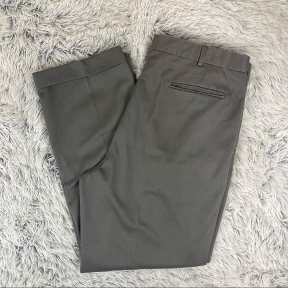 Land's End Pleated Gray Casual Slacks Men's Size 37
